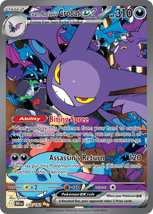 Team Rocket's Crobat EX - # 234